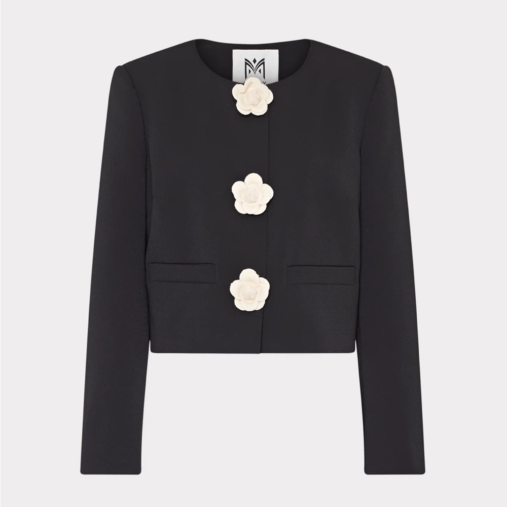 MILLY Selena Applique Cropped Jacket NWT